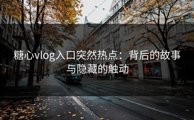 糖心vlog入口突然热点：背后的故事与隐藏的触动